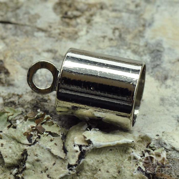 Bandavslut 6x9,5 mm, Platinafärg (5st)
