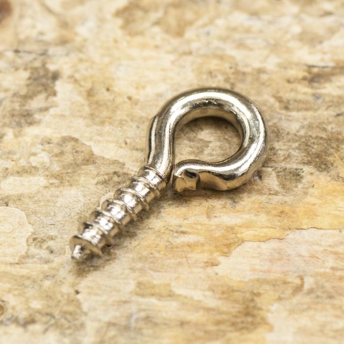 Pärl-/Berlockhållare med stift 5x10 mm, Platinafärg (20st)