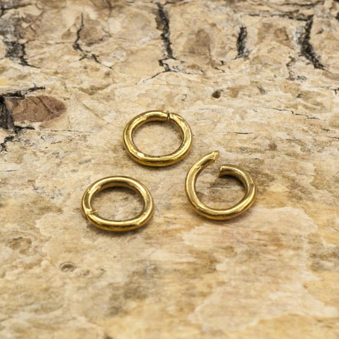 Ring öppningsbar i Rostfritt stål Guldpläterad 18K 5 mm (15st)
