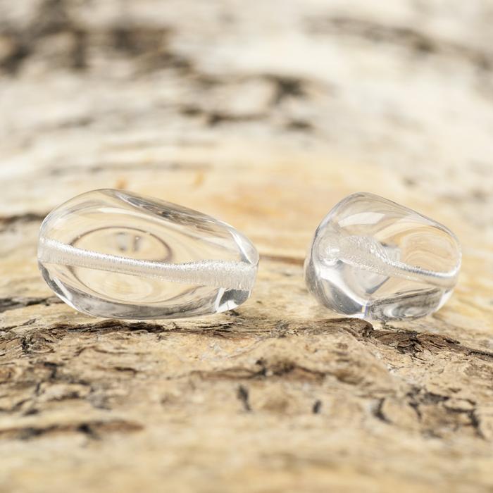 Glaspärla Special 10x17,5 mm, Klar (5st)