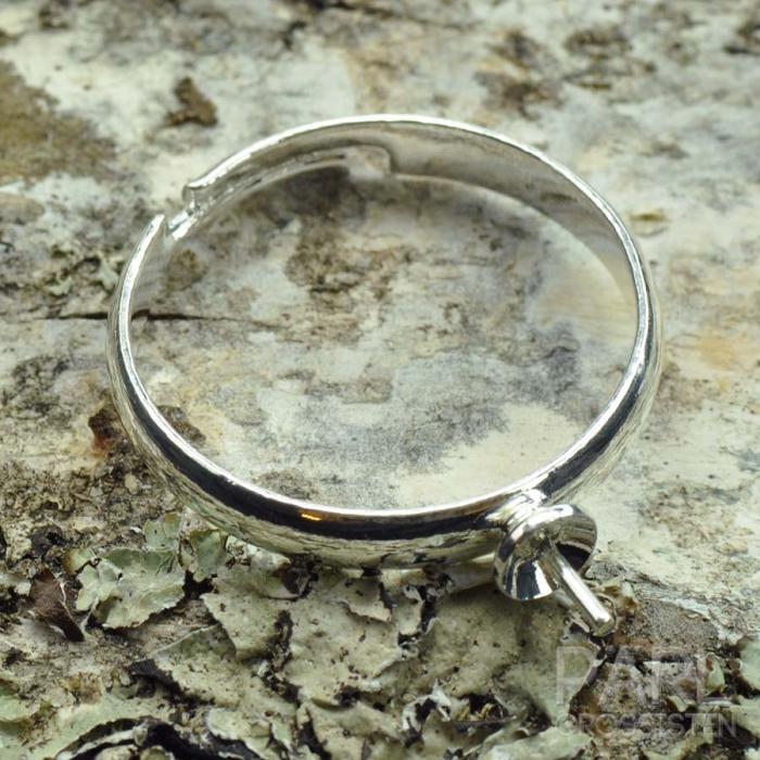 Ringstomme med stift justerbar 25 mm, Silverfärg (st)