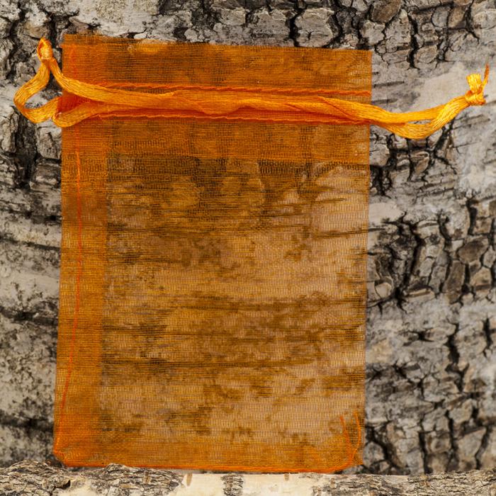 Tygpåse organza 7x9 cm, Orange (st)