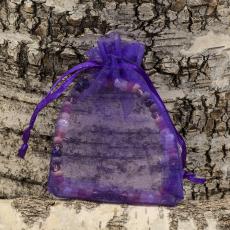 Tygpåse organza 7x9 cm, Lila (st)