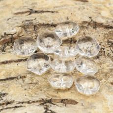 Glaspärla Fantasi 10x11 mm, Klar (10st)