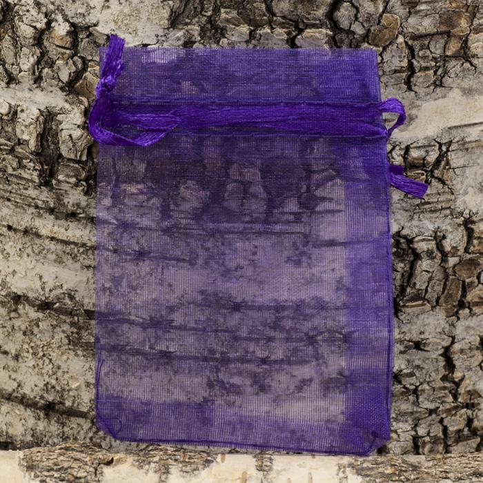 Tygpåse organza 7x9 cm, Lila (st)