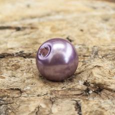 Vaxad glaspärla 6 mm, Ljus ljung (40st)