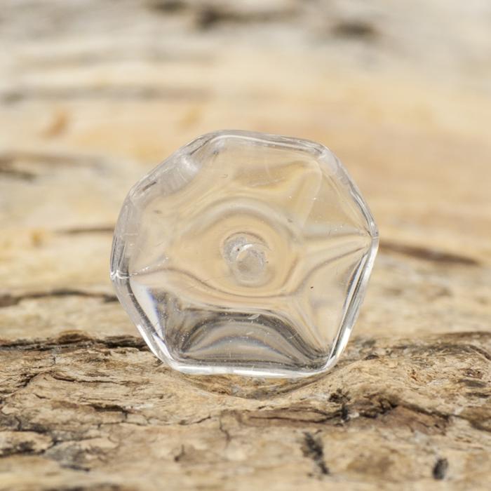 Glaspärla Fantasi 10x11 mm, Klar (10st)