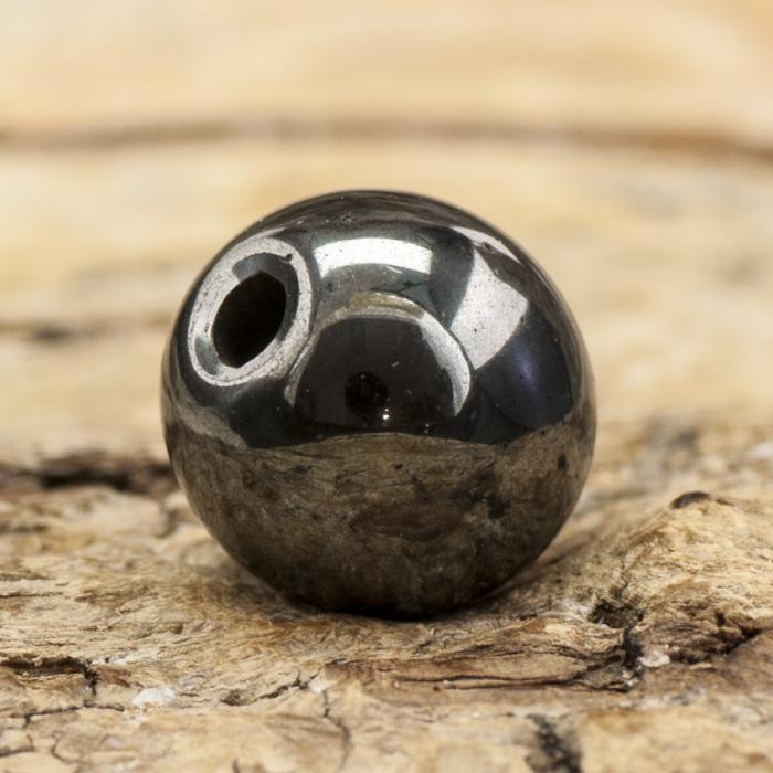 Pärla Hematit 8 mm, Hematit (10st)