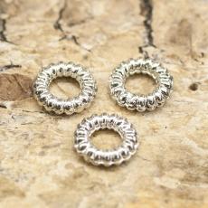 Sluten ring 4,5 mm, Silverfärg (40st)