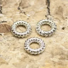 Sluten ring 4,5 mm, Silverfärg (40st)
