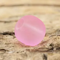 Frostad glaspärla 6 mm, Rosa (40st)