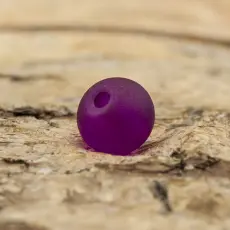 Frostad glaspärla 4 mm, Vinröd (60st)