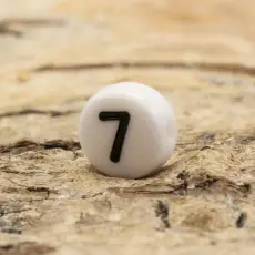 Sifferpärla 7 7mm, Vit (25st)