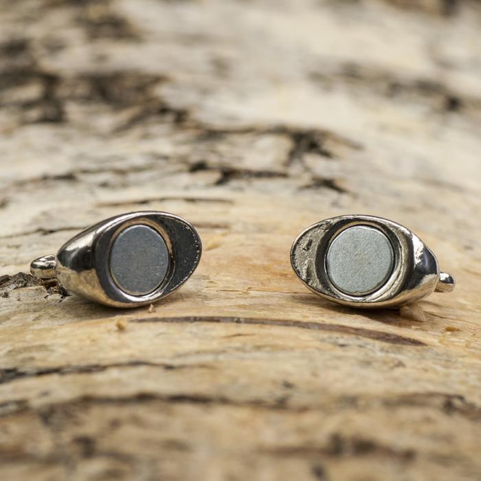 Magnetlås Hjärta 16x10,5 mm, Platinafärg (st)