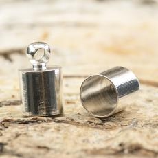 Bandavslut 6x9,5 mm, Silverfärg (10st)