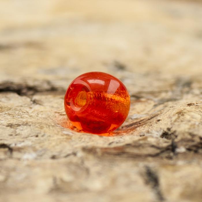 Glaspärla rund 4 mm, Orange (60st)