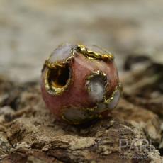 Cloisonnepärla 5 mm, Rosa (st)