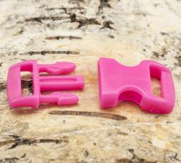Lås Survival plast 29x15 mm, Cerise (5st)
