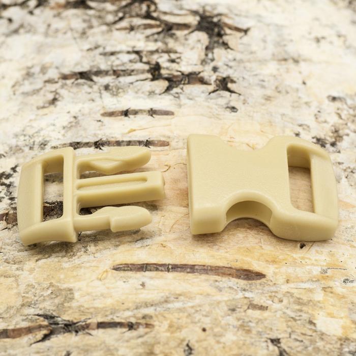 Lås Survival plast 29x15 mm, Beige (5st)