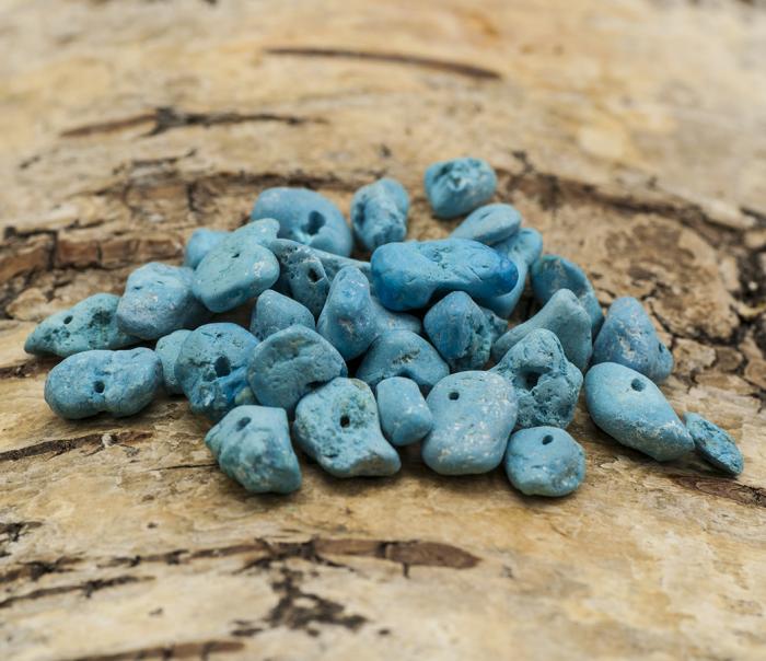 Råa Turkos chip 2-4 x 4-10 mm, Turkos (30st)