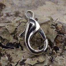 Lås Karbinhake 10x6 mm, Platinafärg (10st)