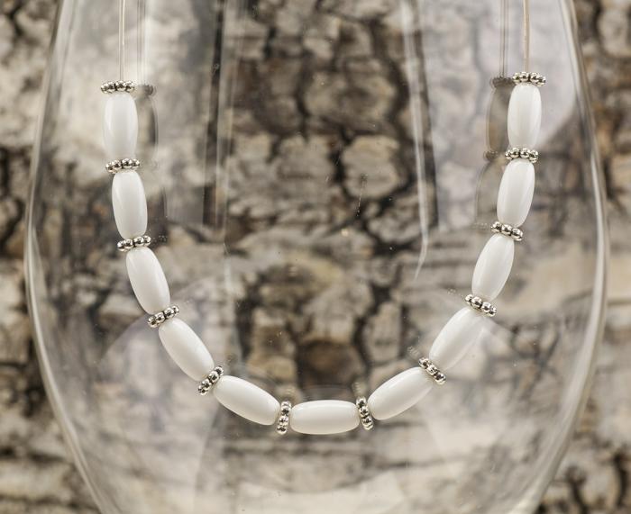 Mellandel Blomma 4 mm, Antiksilver (40st)