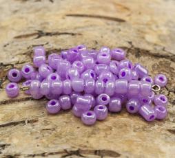 Seed Beads ceylon 4 mm, Rosa Plommon (20g)