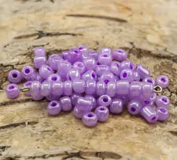 Seed Beads ceylon 4 mm, Rosa Plommon (20g)