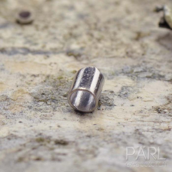 Klämpärla avlång 1,5 mm, Platinafärg (100st)