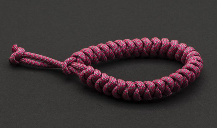 Paracord 550, Grey Soft Pink Diamond (meter)