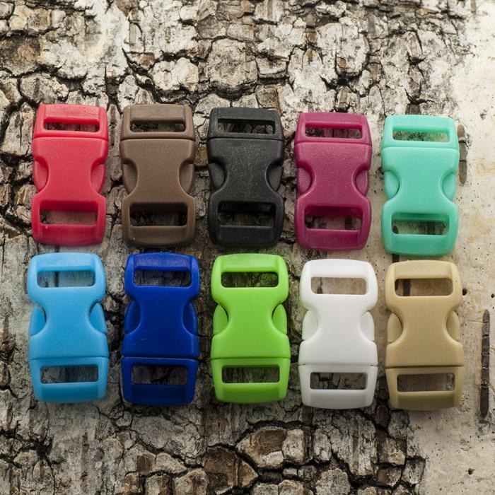 Lås Survival plast 29x15 mm, Färgmix (10st)