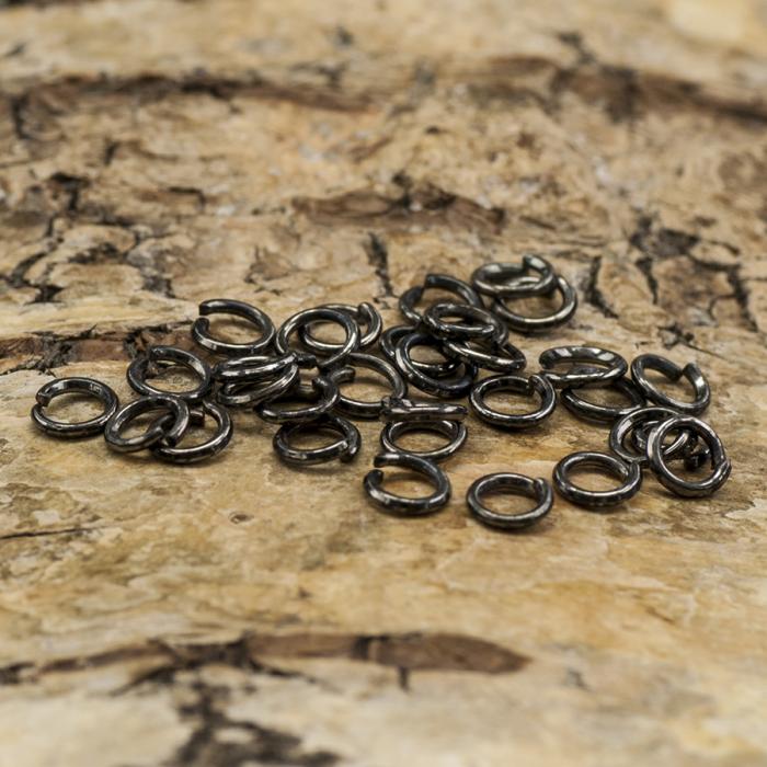 Ring öppningsbar 4 mm, Svart (50st)