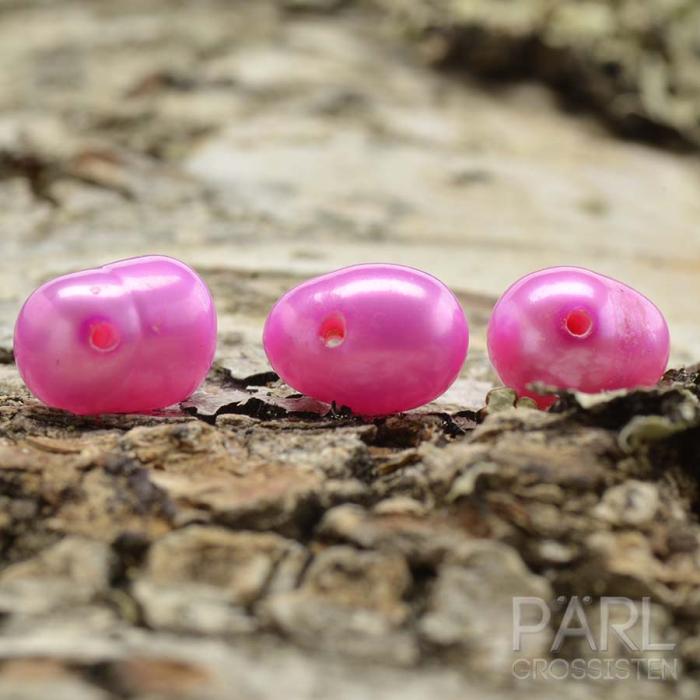 Sötvattenspärla nugget 7-8 mm, Cerise (20st)