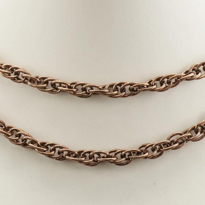Smyckekedja 7,5x5 mm, Antikkoppar (1 m)