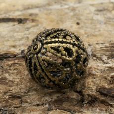 Filigrankula 10 mm, Antikbrons (5st)