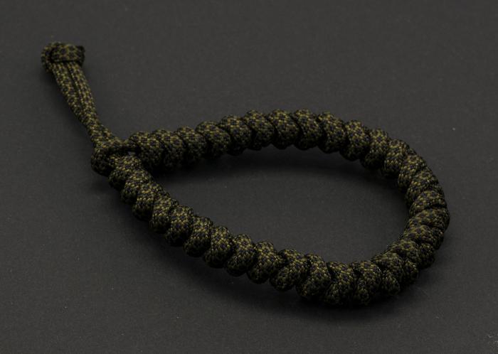 Paracord 550, Black Army Green Snake (meter)