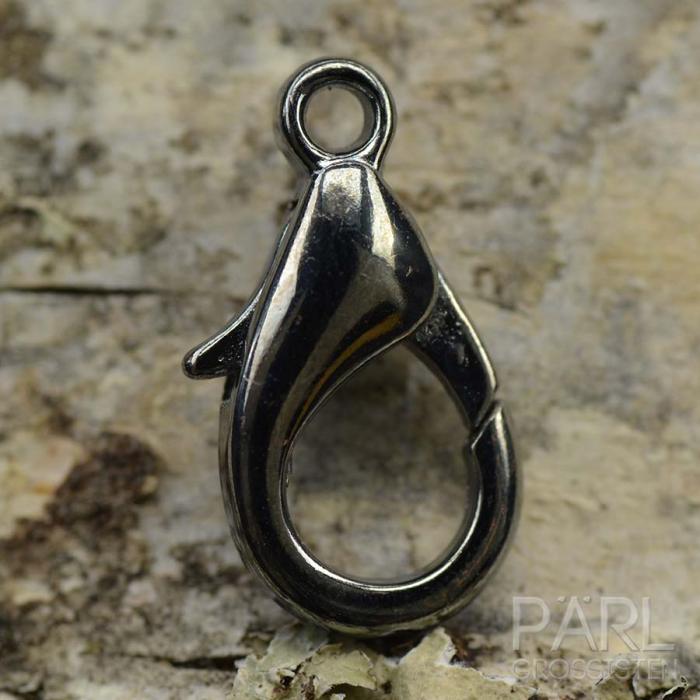 Lås Karbinhake 15,5x9 mm, Svart (5st)