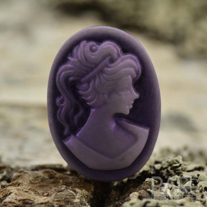 Cabochon Kamé resin 13x18 mm, Lila (5st)