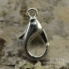 L&aring;s Karbinhake 12x6 mm, Silverf&auml;rg (5st)