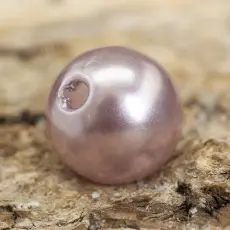 Rund Akrylp&auml;rla 8 mm, Ljuslila (30st)