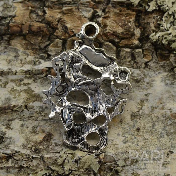 Berlock Kinesisk drake 41x27 mm, Antiksilver (st)