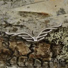 Mellandel Änglavingar 41x12 mm, Antiksilver (st)