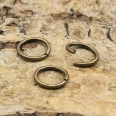 Ring öppningsbar 8 mm, Antikbrons (50st)
