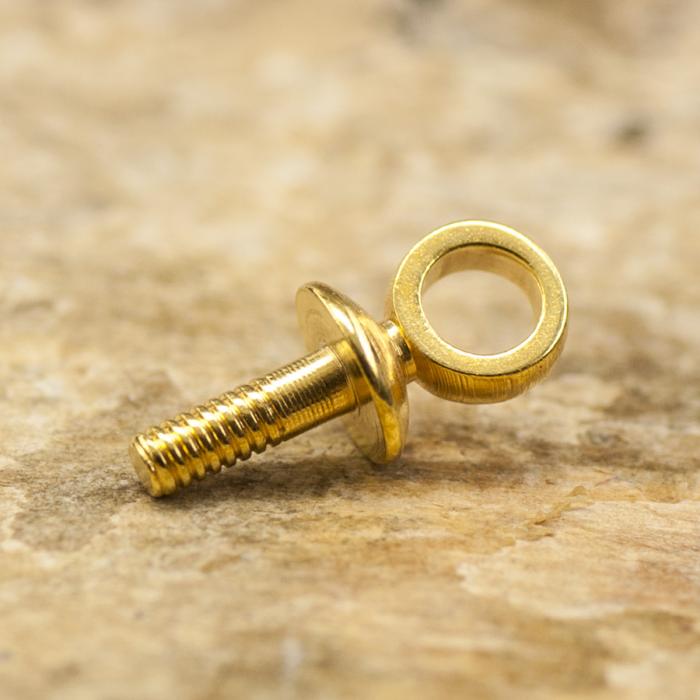 Pärl-/Berlockhållare med stift 3x7 mm, Guldfärg (10st)