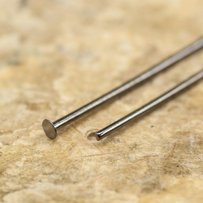 Hattnål 28x0,5 mm, Hematitfärg (50st)