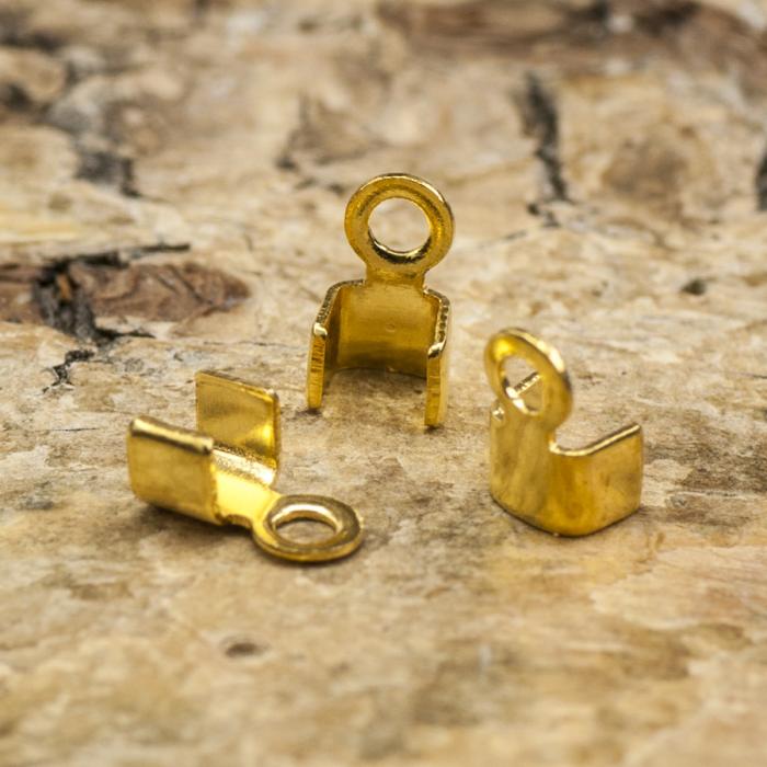 Bandavslut 3x5 mm, Guldfärg (20st)