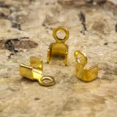 Bandavslut 3x5 mm, Guldfärg (20st)