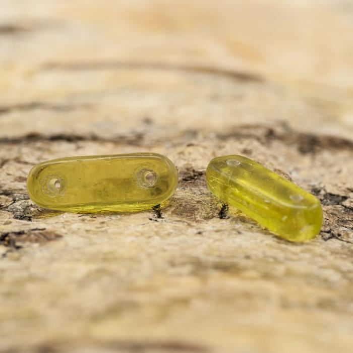 Glaspärla Avlång 4x11 mm, Färgmix (20st)