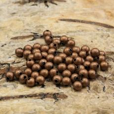 Rund metallpärla 3 mm, Antikkoppar (20st)