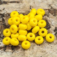 Seed Beads opak 5 mm, Gul (20g)